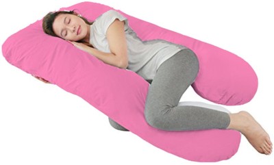 

JaipurLinen Solid Plain Pregnancy Pillow Pack of 1(Baby Pink)