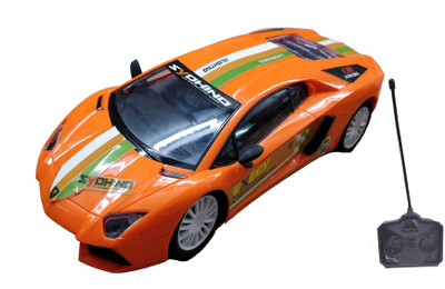 

Emob Super Sports Rally Remote Control Racing Car With Front Flashing Light(Orange)