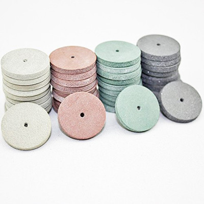 

Oscar Rubberized Abrasive/Polishing Wheels, 40 Pc Wheels, Aluminum Oxide, Red, Blue, Green, And White 7/8" Dia Works For Rotary Tools & Accessories RAPWAO40 Rotary Tool(5 mm)