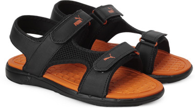 

Puma Men black-orange-cyan blue Sports Sandals