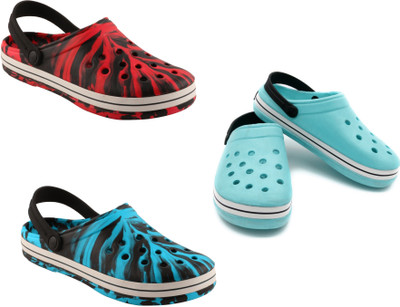 

Ziplite Men COMBO (CLOG SKY BLUE)+(CLOG BLACK/RED)+(CLOG BLACK/AQUA) Clogs