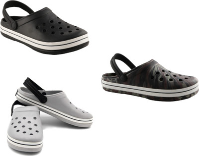 

Ziplite Men COMBO (CLOG BLACK)+(CLOG ARMY)+(CLOG LIGHT GREY) Sandals