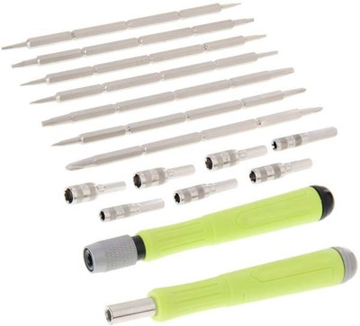 

Digital Craft Repair Kits aisilin 16 in 1 Multi-bits Interchangeable Screwdriver Repair Tool Set for Mobile Phone Combination Screwdriver Set, Green;silver