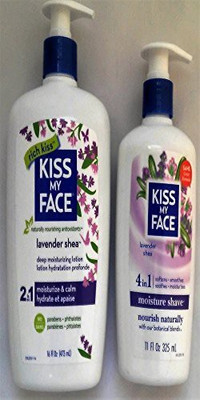 

Kiss My Face Lavender Shea Moisture Shave and Lavender Shea Deep Moisturizing Lotion(798.49 ml)