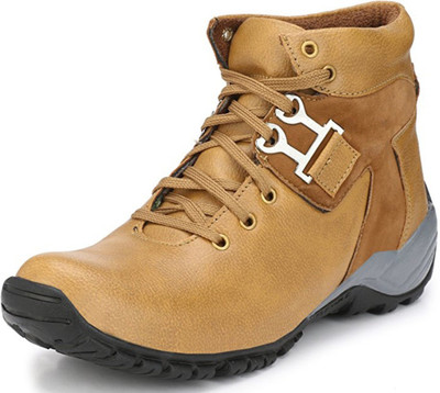 

Adiso Tan casual party wear boots shoes for men's Boots For Men(Tan