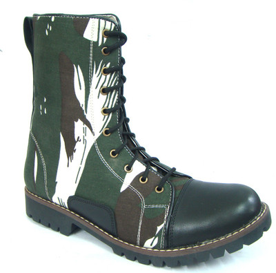 

ASM Black/Green Water proof Pure Leather Jungle Boot for Army Boots For Men(Green
