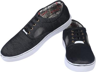 

Kzaara Canvas Shoes For Men(Black