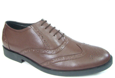 

ASM Tan Pure Leather Brogue Shoes Oxford For Men(Brown