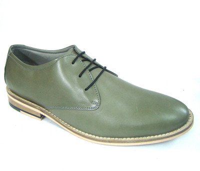 

ASM Olive Green Leather Derby Shoes Derby For Men(Green
