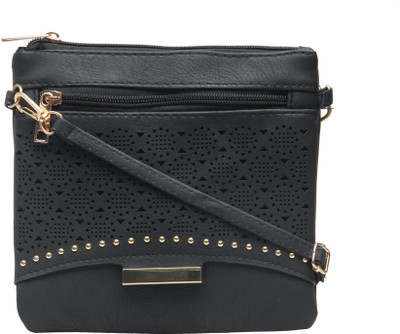 

Shopharp Women Casual Black Polyester Sling Bag
