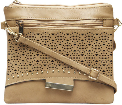 

Shopharp Women Casual Beige Polyester Sling Bag