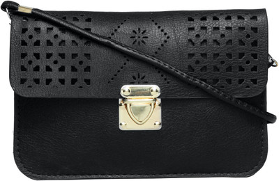 

Shopharp Women Casual Black Polyester Sling Bag