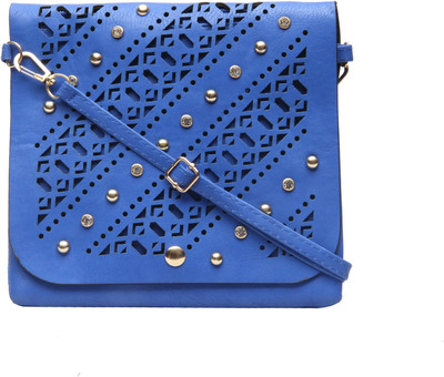 

Shopharp Women Casual Blue Polyester Sling Bag