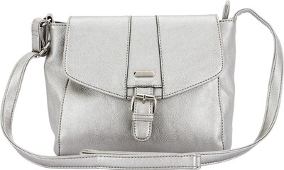 

Lavie Girls Casual Silver PU Sling Bag