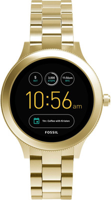 

Fossil FTW6006 Gold Smart Watches Black Smartwatch(Gold Strap Free Size)