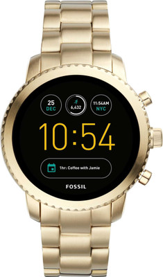 

Fossil FTW4010 Gold Smart Watches Black Smartwatch(Gold Strap Free Size)