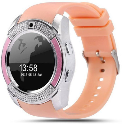 

Estar V9 Smartwatch Bluetooth Smart watch Touch Screen with Camera, Smartphones Support SIM/TF Card Insert with Health Management Bluetooth 4.0 Watch Band PINK Smartwatch(Pink Strap FREESIZE)