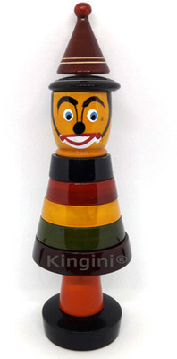 

Kingini Stacking Wooden Toy - Clown(Multicolor)
