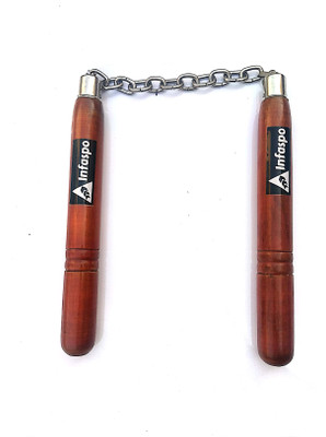 

Infaspo Nunchaku Shism Wooden Gymnastic Stick - 14 inch(Multicolor)