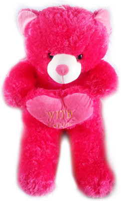

theperfectbazaar.com Cute Pink Teddy Bear Soft toy with heart "I Love You" for Birthday Gift and Valentine Gift (78 cm) - 78 cm(Pink)
