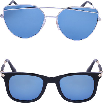 Amour-Propre Wrap-around, Round Sunglasses(Multicolor)