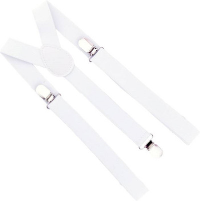 

Friendskart Y- Back Suspenders for Men(White)