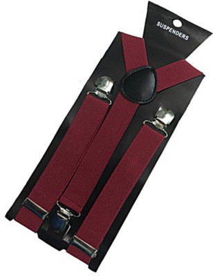 

Friendskart Y- Back Suspenders for Men(Maroon)