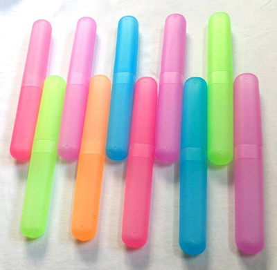 

upalabdh Set of 10 Toothbrush Case Toothbrush Cover Toothbrush Holder Toothbrush Tube Toothbrush Case(Pack of 10)