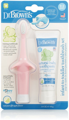 

Dr. Brown's Toothpaste and Pink Brush Combo Toothpaste(40 g)