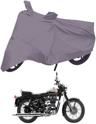 Mobik Two Wheeler Cover for Royal Enfield(Bullet 350, Grey)