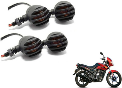 MOCKHE Front, Rear LED Indicator Light for TVS Flame DS125(Yellow)