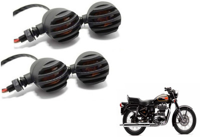 MOCKHE Front, Rear LED Indicator Light for Royal Enfield 500(Yellow)