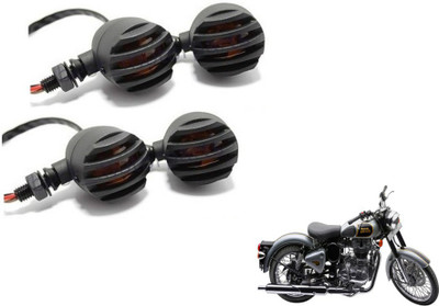 MOCKHE Front, Rear LED Indicator Light for Royal Enfield Classic 500(Yellow)