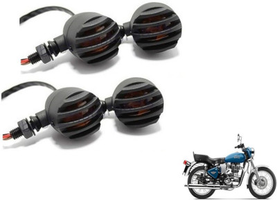 MOCKHE Front, Rear LED Indicator Light for Royal Enfield Electra(Yellow)