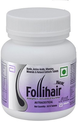 

Abbott New Follihair Biotin , Amino Acids, Vitamins(30 No)