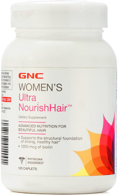 

GNC Women's Ultra Nourish Hair Advanced Nutrition for Beautiful Hair(120 No)