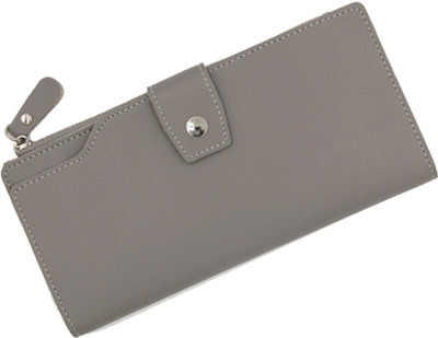 

ZELP Women Casual Grey Artificial Leather Wallet(16 Card Slots)