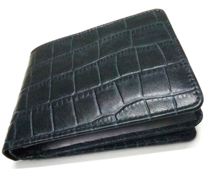 

Generic Men Grey Genuine Leather Wallet(7 Card Slots), Greish black