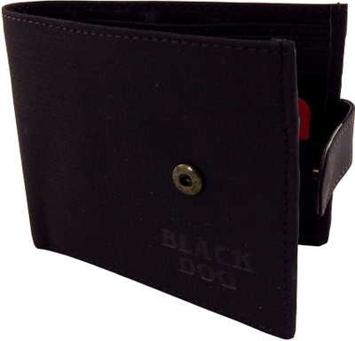 

Black Dog Men Brown Artificial Leather, Canvas, Fabric Wallet(4 Card Slots)