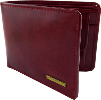 

WOODS Men Maroon Genuine Leather, Canvas, Fabric Wallet(3 Card Slots)