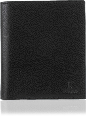 

K London Men Black Genuine Leather Wallet(7 Card Slots)