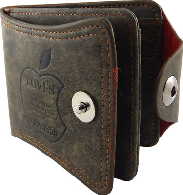 

Bovi'S Men Casual Brown Artificial Leather, Fabric Wallet(9 Card Slots)