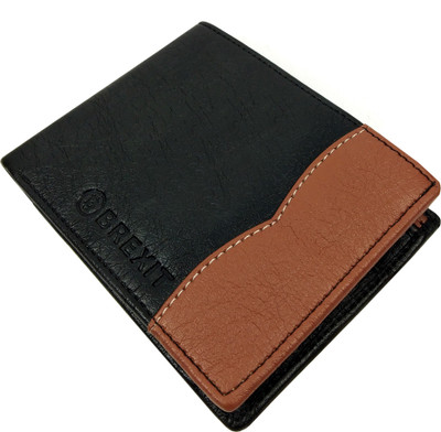

Brexit Men Black, Tan Artificial Leather Wallet(3 Card Slots)