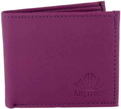 

ABLOOM Men Purple Fabric Wallet(6 Card Slots)
