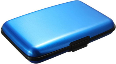

DELTOYHUT Men Blue Plastic Card Holder(8 Card Slots)