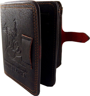 

Bovi'S Men Brown Artificial Leather, Fabric Wallet(9 Card Slots)