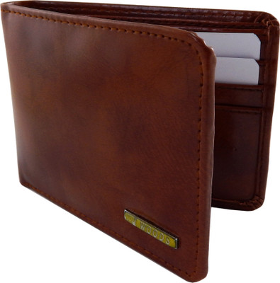 

WOODS Men Tan Genuine Leather, Canvas, Fabric Wallet(3 Card Slots)