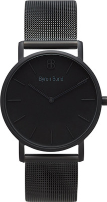 

Byron Bond 11DD12DD Byron Bond Shoreditch 38 mm - Unisex Watch - Full Black - Mesh Strap Watch - For Men & Women