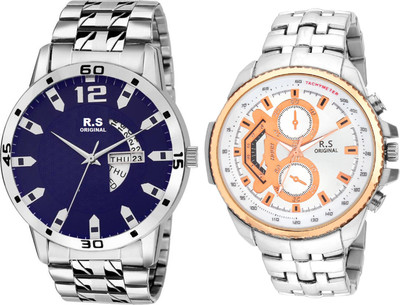 

R S Original RSO-3027 DAY AND DATE BLUE WATCH FOR MEN Watch - For Men