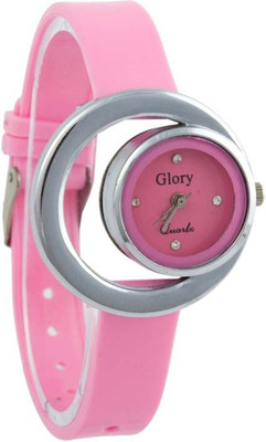 

Shree Pink Analog Watch for Girls +AD46+1 Watch - For Girls